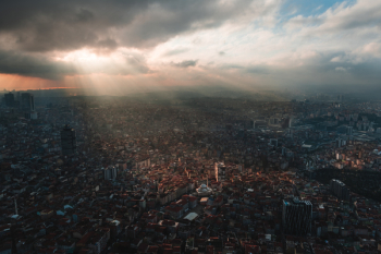 Aerial Shot Of City Aerial Shot Of City