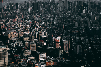 Aerial Shot Of City Aerial Shot Of City