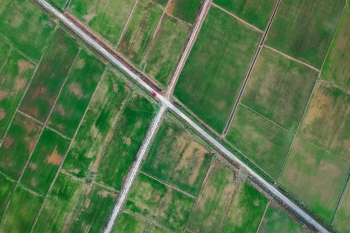 Aerial Shot Of Farmland Aerial Shot Of Farmland