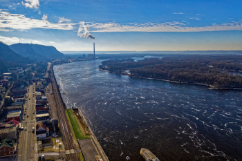 Aerial Shot Of River Aerial Shot Of River