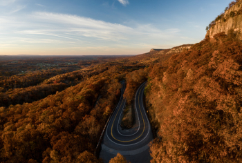 Aerial Shot Of Road Aerial Shot Of Road