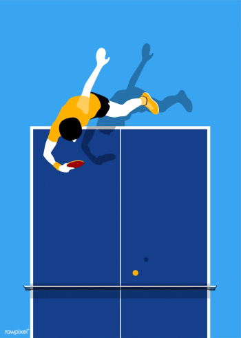 Aerial view of a table tennis table | Free stock vector - 449801 Aerial view of a table tennis table | Free stock vector - 449801