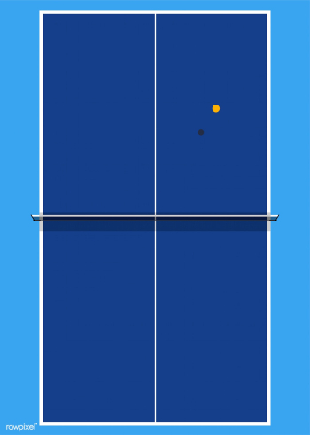Aerial view of a table tennis table | Free stock vector - 449830 Aerial view of a table tennis table | Free stock vector - 449830