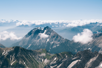 Aerial View Of Alps Mountains Aerial View Of Alps Mountains