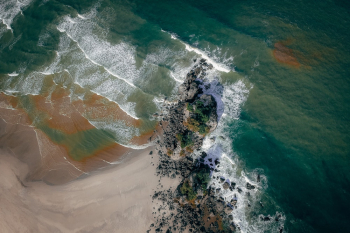 Aerial View of Coastline