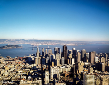 Aerial view of San Francisco with the San Fra.. | Free public domain photo - 433935