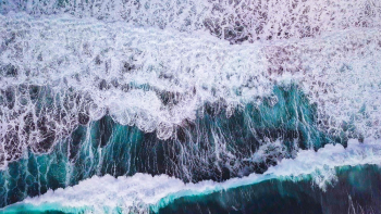 Aerial view of Water Waves Aerial view of Water Waves