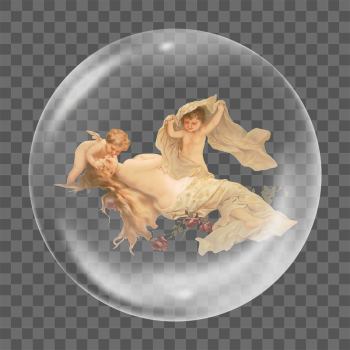 Aesthetic cherubs png sticker bubble | Free PNG - rawpixel