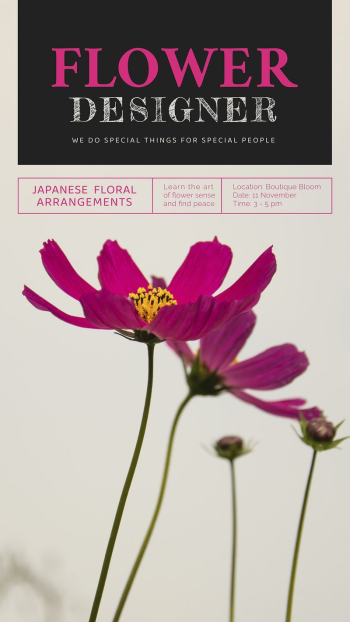 Aesthetic flower Instagram story template, | Free Vector Template - rawpixel Aesthetic flower Instagram story template, | Free Vector Template - rawpixel