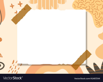 aesthetic hand drawn paper note on abstract shapes aesthetic hand drawn paper note on abstract shapes