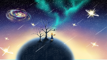 Aesthetic Healing System Fantasy Space Illustration, Beautiful ...