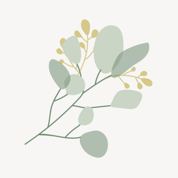 Aesthetic leaf branch collage element | Free Vector - rawpixel