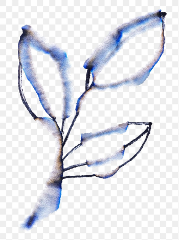 Aesthetic leaf chromatography art png | Free PNG Sticker - rawpixel