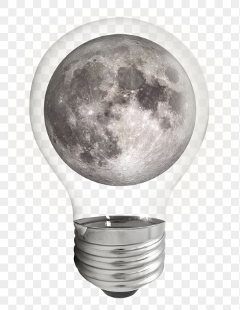 Aesthetic moon png sticker, light | Free PNG - rawpixel