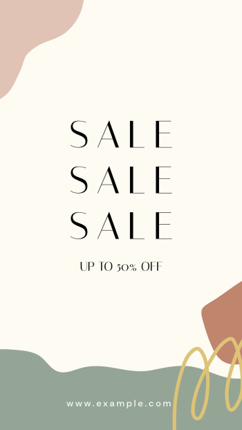 Aesthetic sale template, abstract memphis, | Free Vector Template - rawpixel