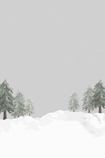 Aesthetic winter background, snowy forest, | Free Vector Illustration - rawpixel
