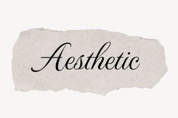 Aesthetic word typography, torn paper | Free PSD - rawpixel Aesthetic word typography, torn paper | Free PSD - rawpixel
