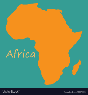 Africa map vector image Africa map vector image