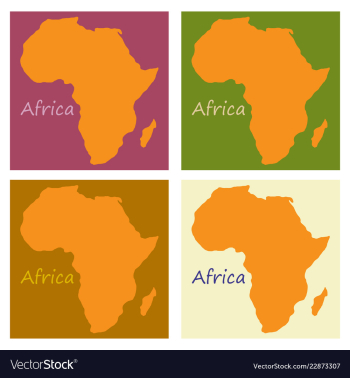 Africa map vector image Africa map vector image