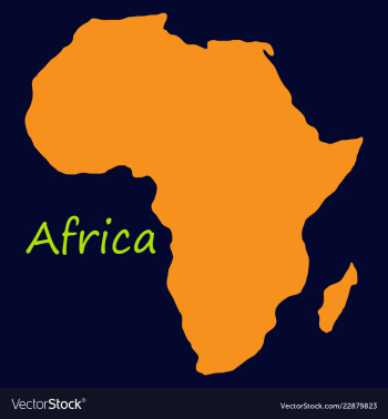 Africa map vector image Africa map vector image