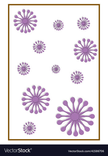african daisy contour painting in frame african daisy contour painting in frame