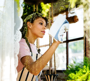 African Descent Woman Cleaning Wiping Shop Gl.. | Free stock photo - 37006 African Descent Woman Cleaning Wiping Shop Gl.. | Free stock photo - 37006