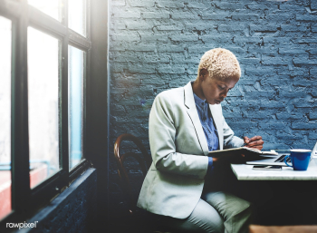 African descent woman working at a desk | Free stock photo - 1585 African descent woman working at a desk | Free stock photo - 1585