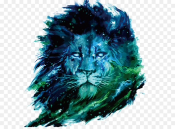 African Lion Drawing Digital art Illustration - Vector lion African Lion Drawing Digital art Illustration - Vector lion