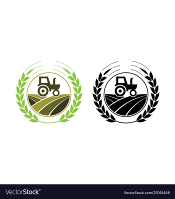Agriculture firm logo2 vector image Agriculture firm logo2 vector image