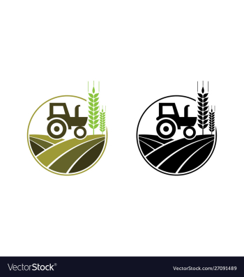 Agriculture firm logo3 vector image Agriculture firm logo3 vector image