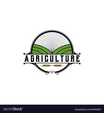 agriculture vintage badge logo design agriculture vintage badge logo design