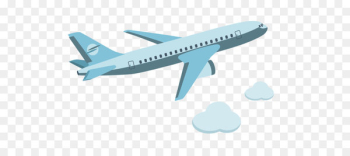 Airplane Aircraft Cartoon Icon - Vector cartoon flying in the plane png 