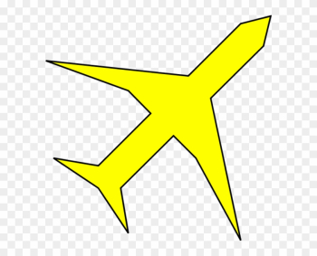 Airplane Clipart Yellow Airplane - Yellow Plane Clip Art