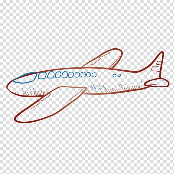 Airplane Designer, Line pen transparent background PNG clipart