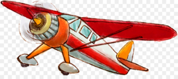Airplane Light aircraft Euclidean vector - Hand-painted vintage aircraft 