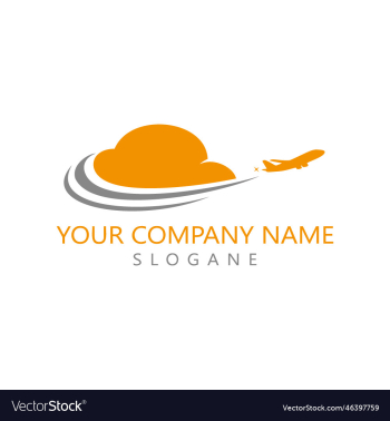 airplane logo design with