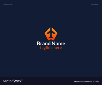 airplane logo template design
