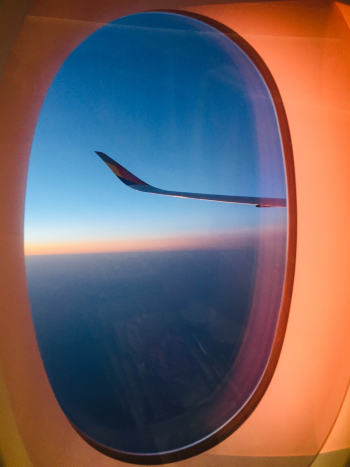 Airplane Window View of Sky Airplane Window View of Sky