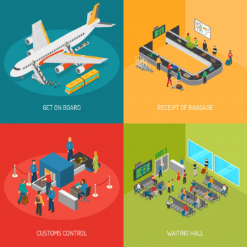 Airport 2x2 images concept Airport 2x2 images concept