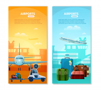 Airport vertical banners Airport vertical banners