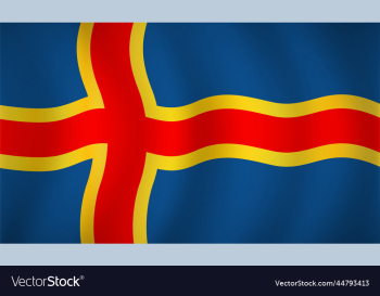 aland islands flag background