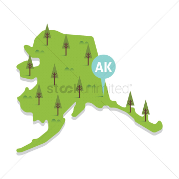 Alaska state map Alaska state map