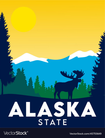 alaska state with beautiful view alaska state with beautiful view