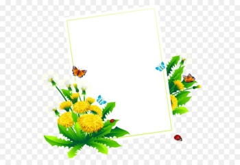 Album Design Graphics - Spring Blank Decor PNG Clipart Picture 