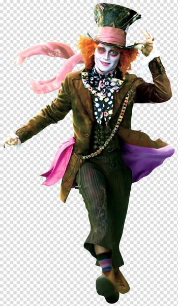Alice in Wonderland The Hatter, The Mad Hatter Alice in Wonderland Queen of Hearts Red Queen, Clown prince fairy tale transparent background PNG clipart