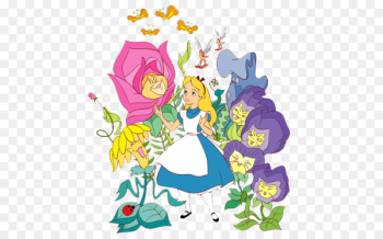 Alices Adventures in Wonderland Caterpillar White Rabbit The Mad Hatter - Alice In Wonderland PNG Image 