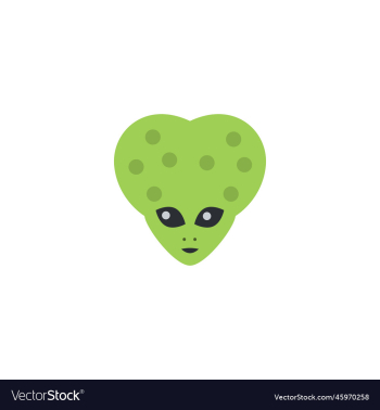 alien creative icon flat from space exploration alien creative icon flat from space exploration
