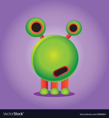 Alien vector image Alien vector image