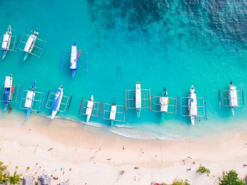 aligned boat seashore aligned boat seashore