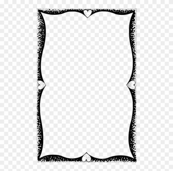 All Photo Png Clipart - Love Frame Black And White